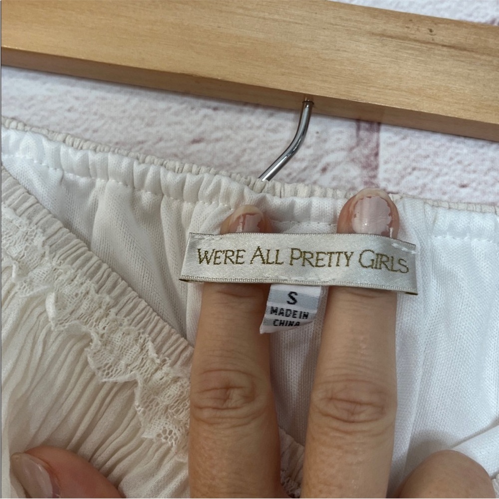 We’re All Pretty Girls Gaia Tiered Ruffle Maxi Skirt Small - Picture 5 of 7